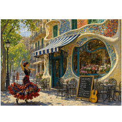 Porcelain Cafe & Dancers Jigsaw Puzzle 1000 Pieces