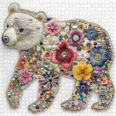 Puzzle en forme d'ours Gem Blossom 1000 pièces