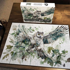 Puzzle en bois Hibou de forêt 1000 pièces