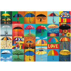 Puzzles en bois de parapluie 1000 pièces