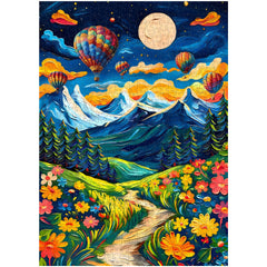 Puzzle Jigsaw Champ de Fleurs Rêve 1000 Pièces