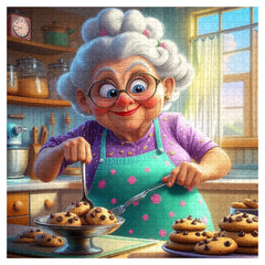 Puzzle de 1000 pièces Maison de biscuits de grand-mère