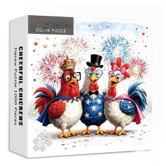 Cheerful Chickens Art Jigsaw Puzzle 1000 Pieces