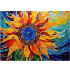 Sonnenblumen-Kaleidoskop-Puzzle, 1000 Teile