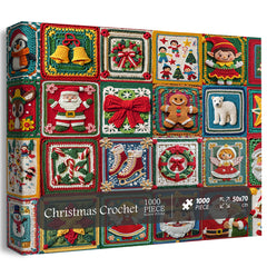 Puzzle de Noël au crochet 1000 pièces