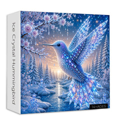 Ice Crystal Hummingbird Jigsaw Puzzle 1000 Piece