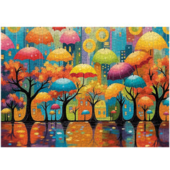 Puzzle urbain « Parapluie forestier » 1000 pièces