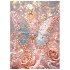 Peach Jewel Butterfly Jigsaw Puzzle 1000 Pieces
