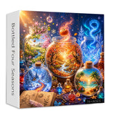 Puzzle 1000 pièces Quatre Saisons en bouteille