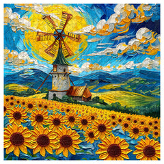 Sonnenblumenfeld 1000-teiliges Puzzle