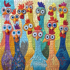 Happy Little Chickens Jigsaw Puzzle 1000 Pieces