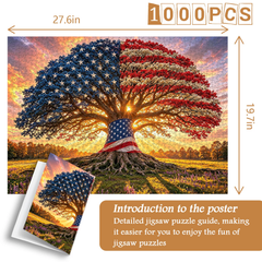Patriotic America Jigsaw Puzzle 1000 Pieces