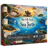 Puzzle de 1000 pièces : parcours de vie de la tortue de mer