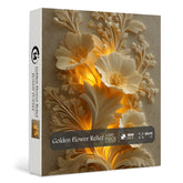 Golden Flower Relief — Puzzle 1000 pièces