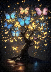 Butterfly Glow Tree Jigsaw Puzzle 1000 Pieces