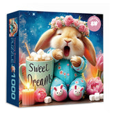 Yawning Bunny Jigsaw Puzzle 1000 Pieces