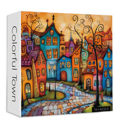 Colorful Town Jigsaw Puzzle 1000 Pieces