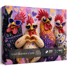 Cool Rooster Crew Jigsaw Puzzle 1000 Piece