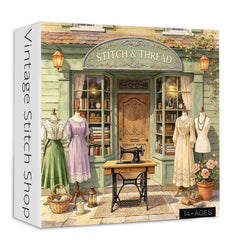 Vintage Stitch Shop Jigsaw Puzzle 1000 Piece