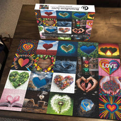 Puzzle d'amour partout 1000 pièces
