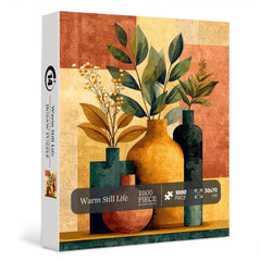 Puzzle d'art nature morte aux tons chauds 1000 pièces