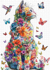 Butterfly Cat Jigsaw Puzzle 1000 Pieces