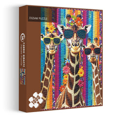 Puzzle en tissu girafe 1000 pièces