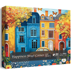Puzzle de 1000 pièces Coin de rue Happiness
