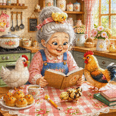 Grandma’s Chicken Kitchen Jigsaw Puzzle 1000 Pieces
