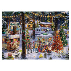 Puzzle Jigsaw de Noël en Camping 1000 Pièces