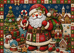 Quilted Christmas Joy Jigsaw Puzzle 1000 Pieces