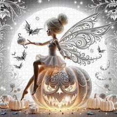 Moonlit Pumpkin Fairy Jigsaw Puzzle 1000 Pieces