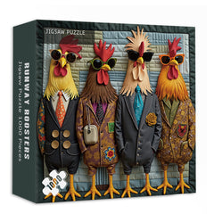 Runway Roosters Puzzle de 1000 pièces