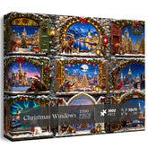 Christmas Windows Jigsaw Puzzle 1000 Piece