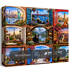 World Panes Jigsaw Puzzle 1000 Piece