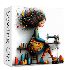Puzzle 1000 pièces Fille couturière