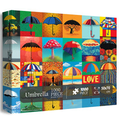 Puzzles en bois de parapluie 1000 pièces