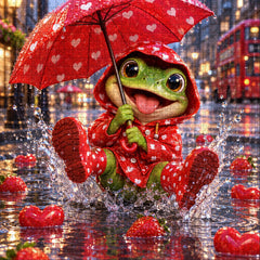 Heart Frog Jigsaw Puzzle 1000 Piece