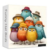 Funny Hat Birds Jigsaw Puzzle 1000 Pieces