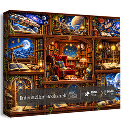 Interstellar Bookshelf Jigsaw Puzzle 1000 Pieces