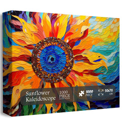 Sonnenblumen-Kaleidoskop-Puzzle, 1000 Teile