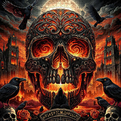 Ember Skull Festival Jigsaw Puzzle 1000 Pieces