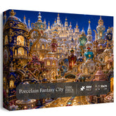 Puzzle de 1000 pièces Ville fantaisie en porcelaine