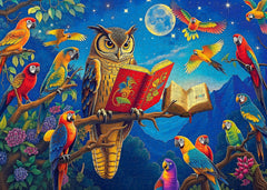 Night Owl & Parrot Storytime Jigsaw Puzzle 1000 Pieces