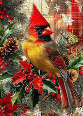 Christmas Cardinal Puzzle de 1000 pièces