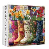 Puzzle de 1000 pièces Bottes Jardin Fleuri