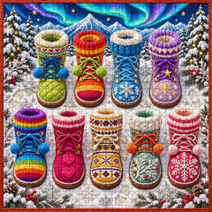 Aurora Knit Boots Jigsaw Puzzle 1000 Pieces