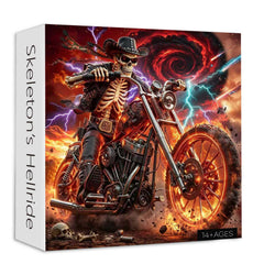 Skeleton’s Hellride Jigsaw Puzzle 1000 Piece
