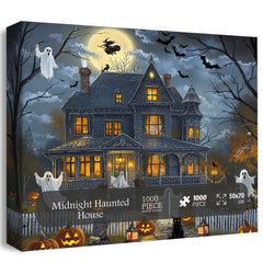 Midnight Haunted House Jigsaw Puzzle 1000 Pieces