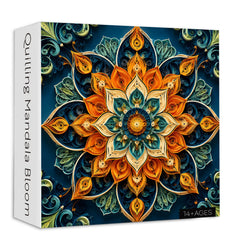 Quilling Mandala Bloom Jigsaw Puzzle 1000 Piece